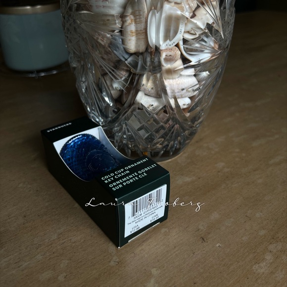 Starbucks Blue Jeweled Keychain - Picture 3 of 3